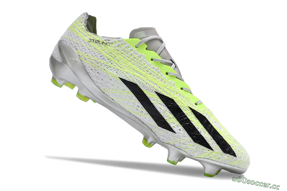 Men's Adidas X Crazyfast+ Strung FG Firm Ground Low-Tops Football Boots - Yellow/White/Black 4
