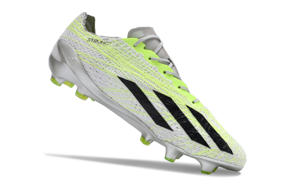 Men's Adidas X Crazyfast+ Strung FG Firm Ground Low-Tops Football Boots - Yellow/White/Black