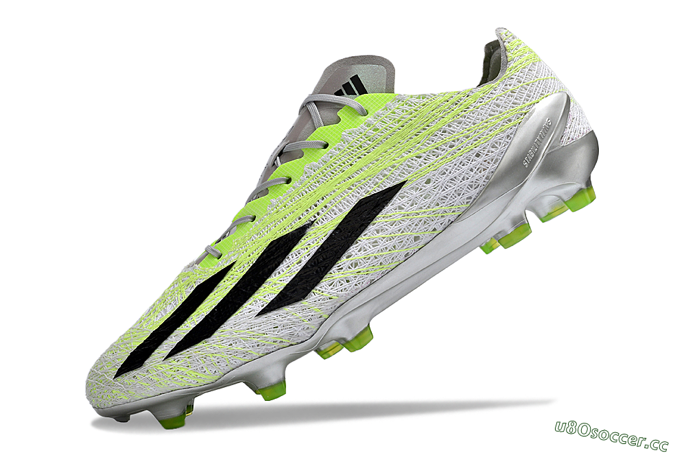 Men's Adidas X Crazyfast+ Strung FG Firm Ground Low-Tops Football Boots - Yellow/White/Black 5