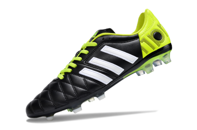 Men's Adidas Adipure11 Pro X PD25 TRX FG Firm Ground Low-Tops Football Boots - Black/White/Yellow