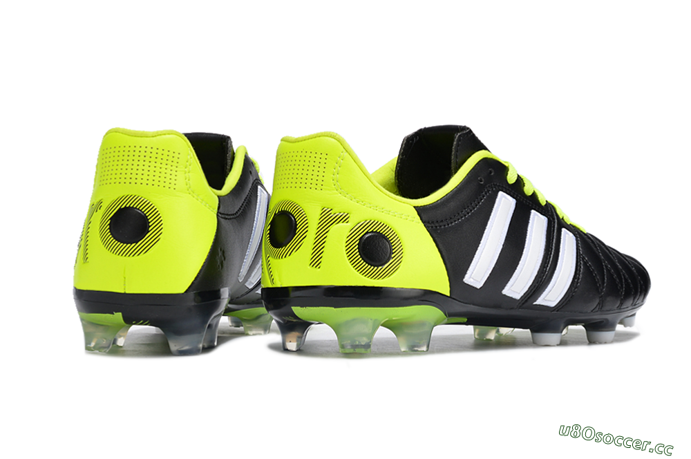 Men's Adidas Adipure11 Pro X PD25 TRX FG Firm Ground Low-Tops Football Boots - Black/White/Yellow 6
