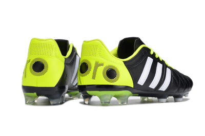 Men's Adidas Adipure11 Pro X PD25 TRX FG Firm Ground Low-Tops Football Boots - Black/White/Yellow
