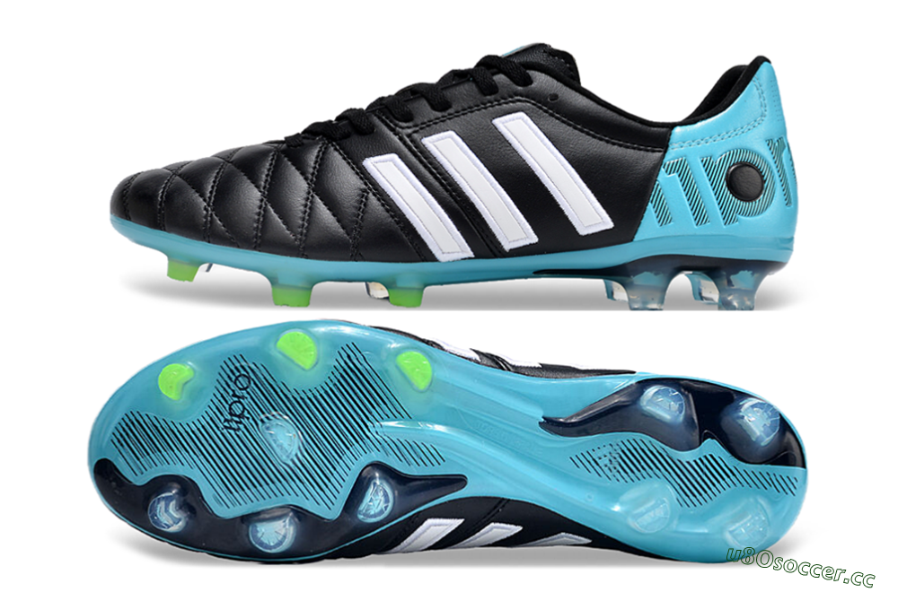 Men's Adidas Adipure11 Pro X PD25 TRX FG Firm Ground Low-Tops Football Boots - Black/White/Blue 1