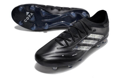 Men's Adidas Copa Pure 2+ FG Firm Ground Low-Tops Football Boots - Black/Silver/White