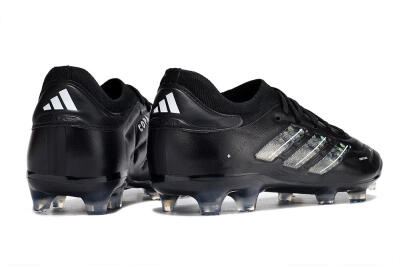 Men's Adidas Copa Pure 2+ FG Firm Ground Low-Tops Football Boots - Black/Silver/White