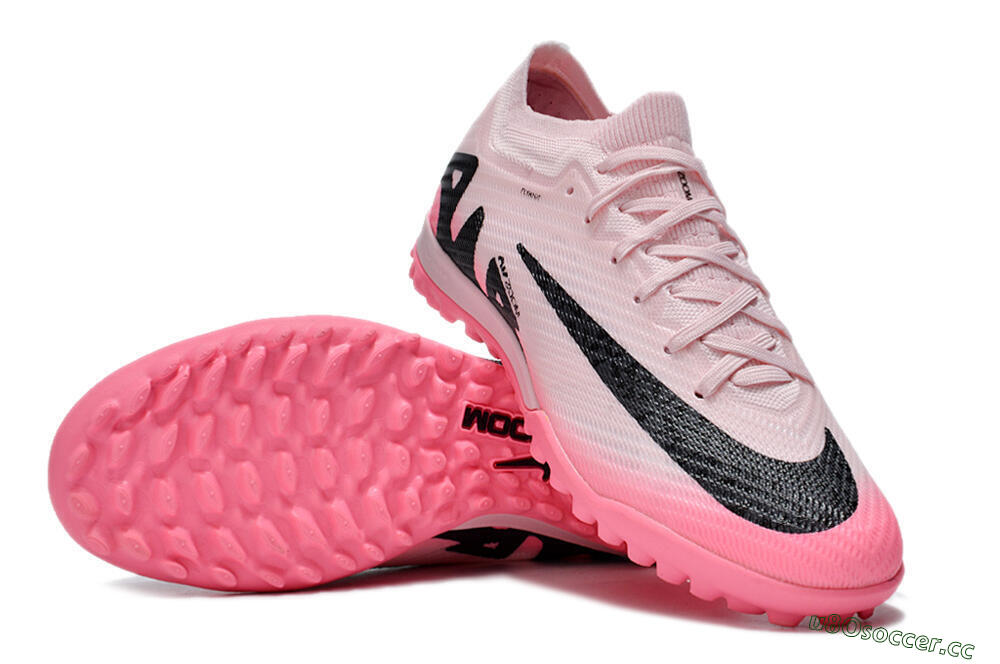 Unisex Nike Air Zoom Mercurial Vapor 15 Elite TF Artificial Turf Low-Tops Football Shoes - Pink/Pink/Black 1