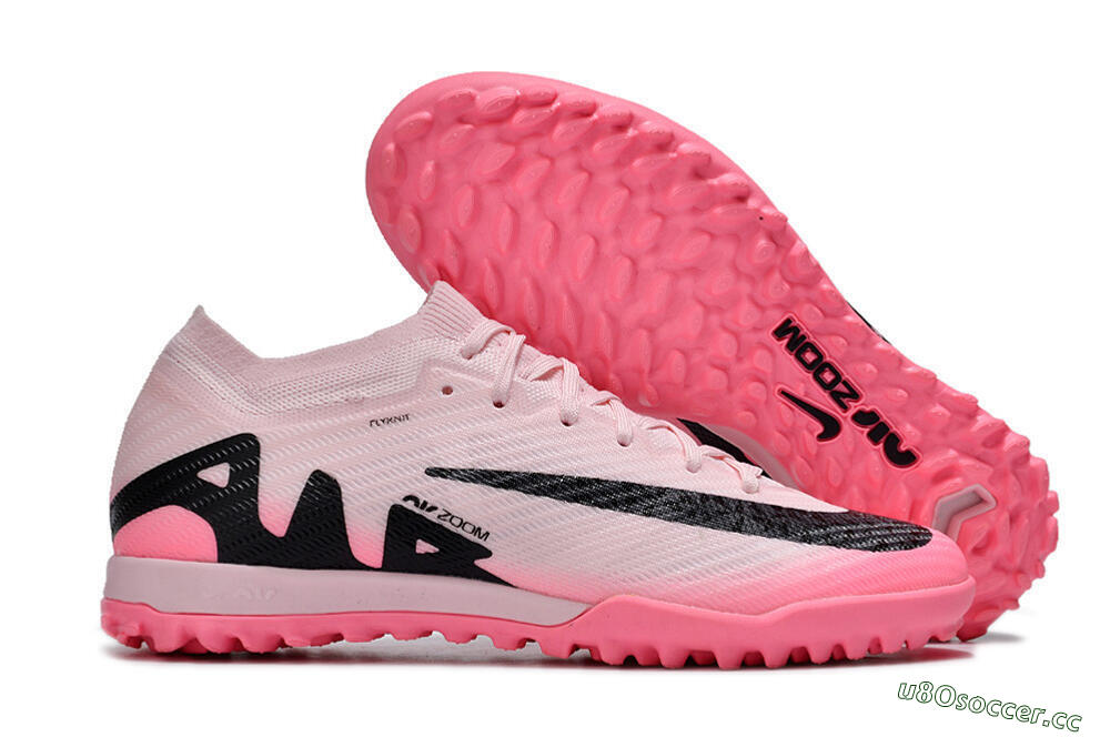 Unisex Nike Air Zoom Mercurial Vapor 15 Elite TF Artificial Turf Low-Tops Football Shoes - Pink/Pink/Black 2