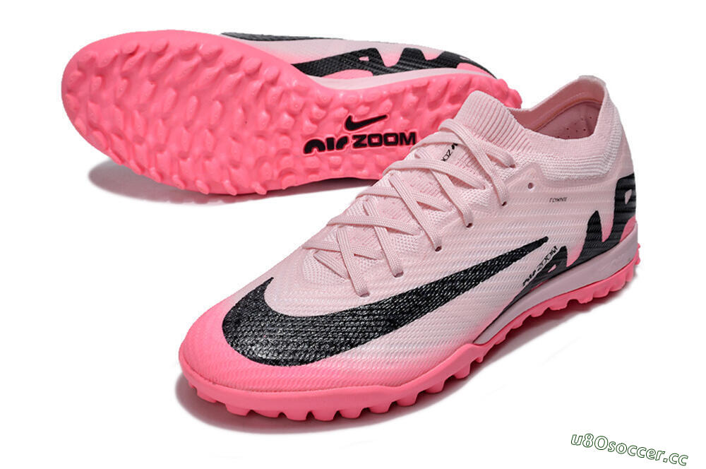 Unisex Nike Air Zoom Mercurial Vapor 15 Elite TF Artificial Turf Low-Tops Football Shoes - Pink/Pink/Black 3