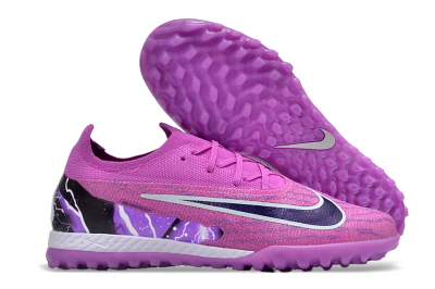 Men's Nike Phantom GX Elite TF Artificial Turf Low-Tops Football Shoes - Purple/Black/White