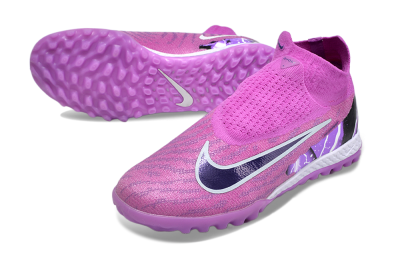 Men's Nike Phantom GX Elite DF Link TF Artificial Turf High-Tops Football Shoes - Purple/Black/White