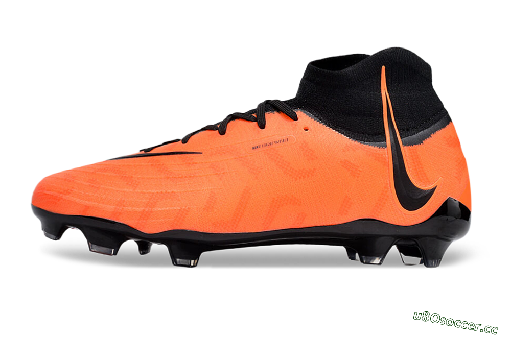 Men's Nike Phantom Luna Elite FG Firm Ground High-Tops Football Boots - Orange/Black 0