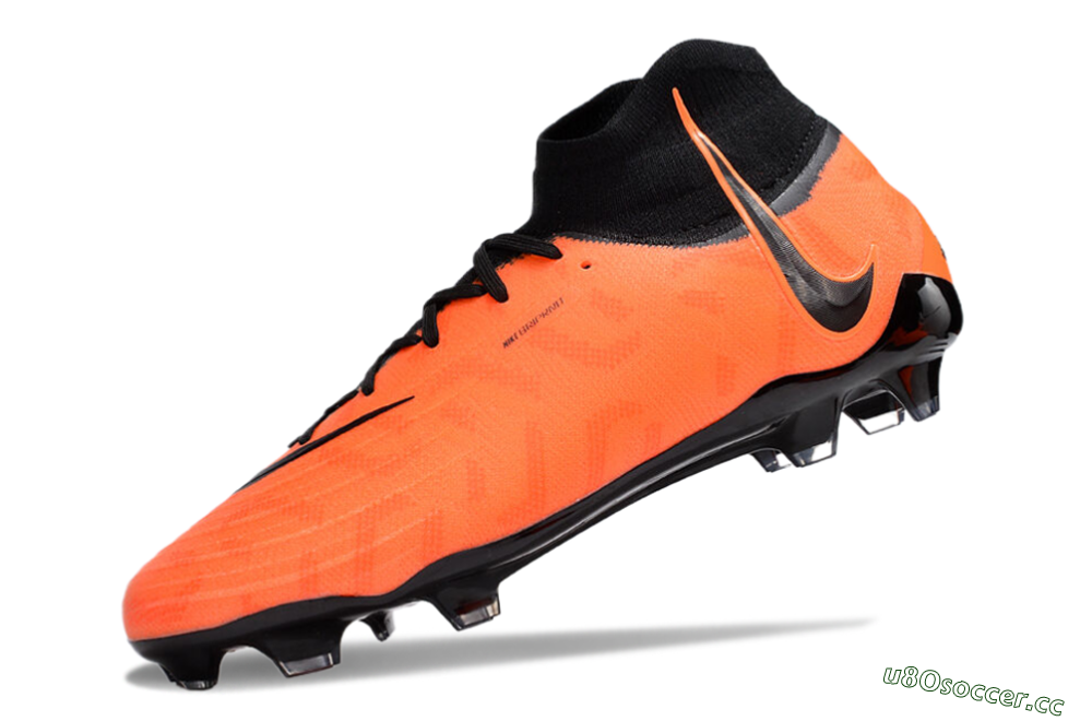 Men's Nike Phantom Luna Elite FG Firm Ground High-Tops Football Boots - Orange/Black 5
