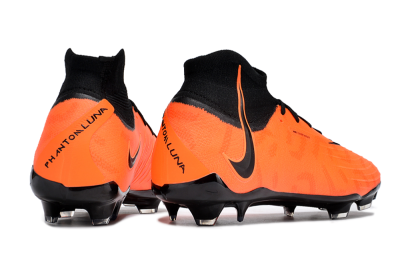 Men's Nike Phantom Luna Elite FG Firm Ground High-Tops Football Boots - Orange/Black