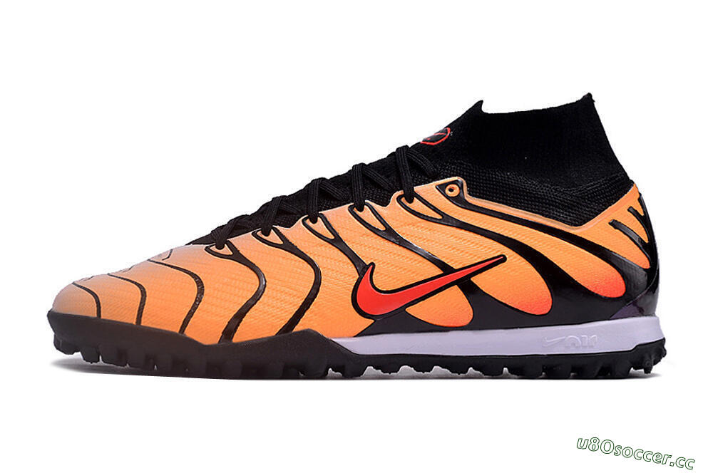 Unisex Nike Air Zoom Mercurial Superfly 9 Elite TF Artificial Turf High-Tops Football Shoes - Orange/Black/Red 0