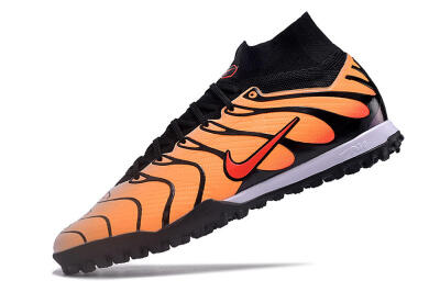 Unisex Nike Air Zoom Mercurial Superfly 9 Elite TF Artificial Turf High-Tops Football Shoes - Orange/Black/Red