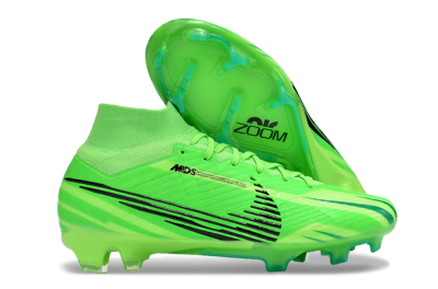 Men's Nike Air Zoom Mercurial Superfly 9 Elite FG Firm Ground High-Tops Football Boots - Green/Black