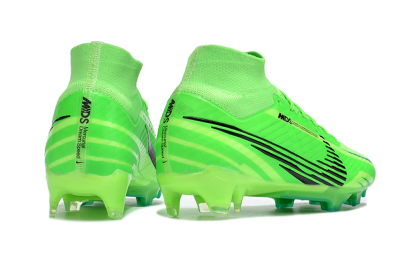 Men's Nike Air Zoom Mercurial Superfly 9 Elite FG Firm Ground High-Tops Football Boots - Green/Black