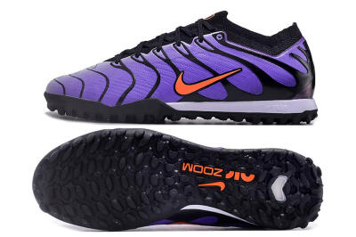 Men's Nike Air Zoom Mercurial Vapor 15 Elite TF Artificial Turf Low-Tops Football Shoes - Purple/Black/Orange