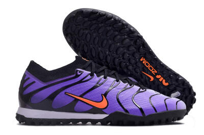 Men's Nike Air Zoom Mercurial Vapor 15 Elite TF Artificial Turf Low-Tops Football Shoes - Purple/Black/Orange