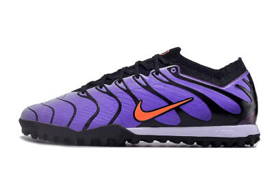 Men's Nike Air Zoom Mercurial Vapor 15 Elite TF Artificial Turf Low-Tops Football Shoes - Purple/Black/Orange