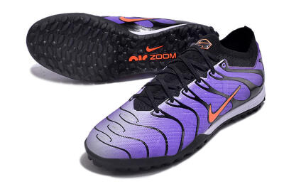 Men's Nike Air Zoom Mercurial Vapor 15 Elite TF Artificial Turf Low-Tops Football Shoes - Purple/Black/Orange