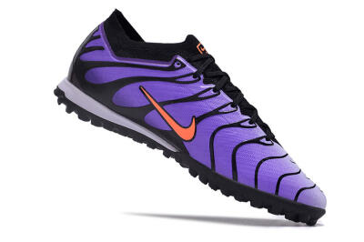 Men's Nike Air Zoom Mercurial Vapor 15 Elite TF Artificial Turf Low-Tops Football Shoes - Purple/Black/Orange