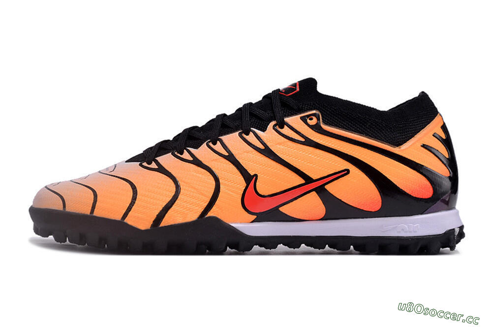 Unisex Nike Air Zoom Mercurial Vapor 15 Elite TF Artificial Turf Low-Tops Football Shoes - Orange/Black/Red 0