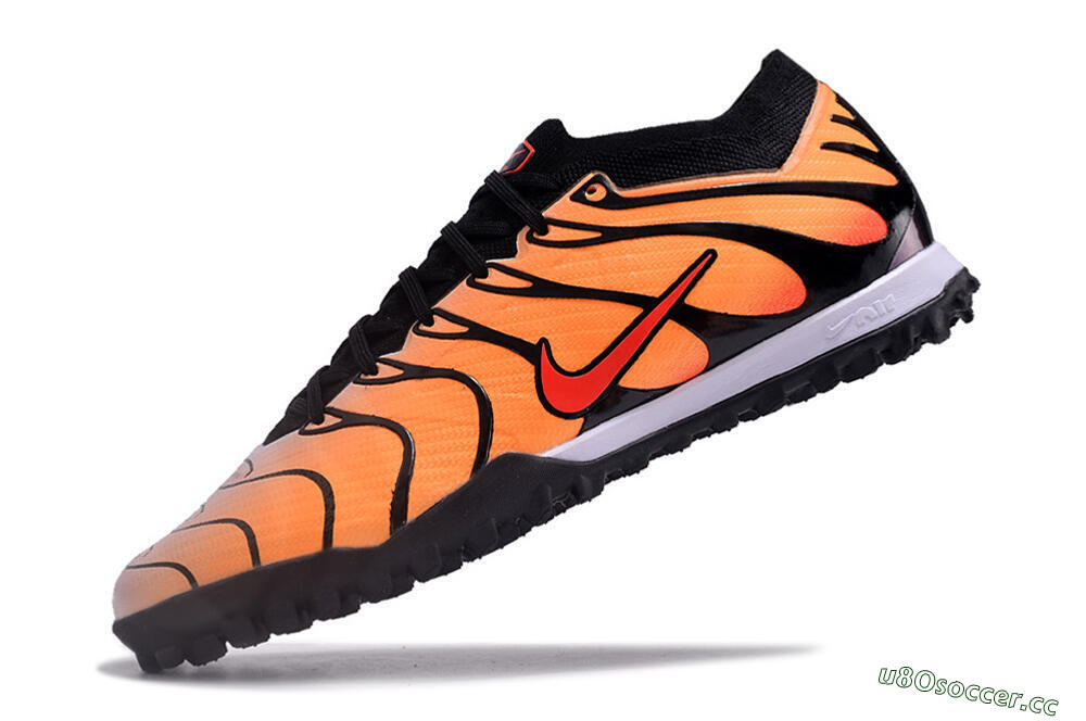 Unisex Nike Air Zoom Mercurial Vapor 15 Elite TF Artificial Turf Low-Tops Football Shoes - Orange/Black/Red 5