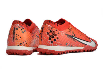 Unisex Nike Air Zoom Mercurial Vapor 15 Elite TF Artificial Turf Low-Tops Football Shoes - Red/White/Black
