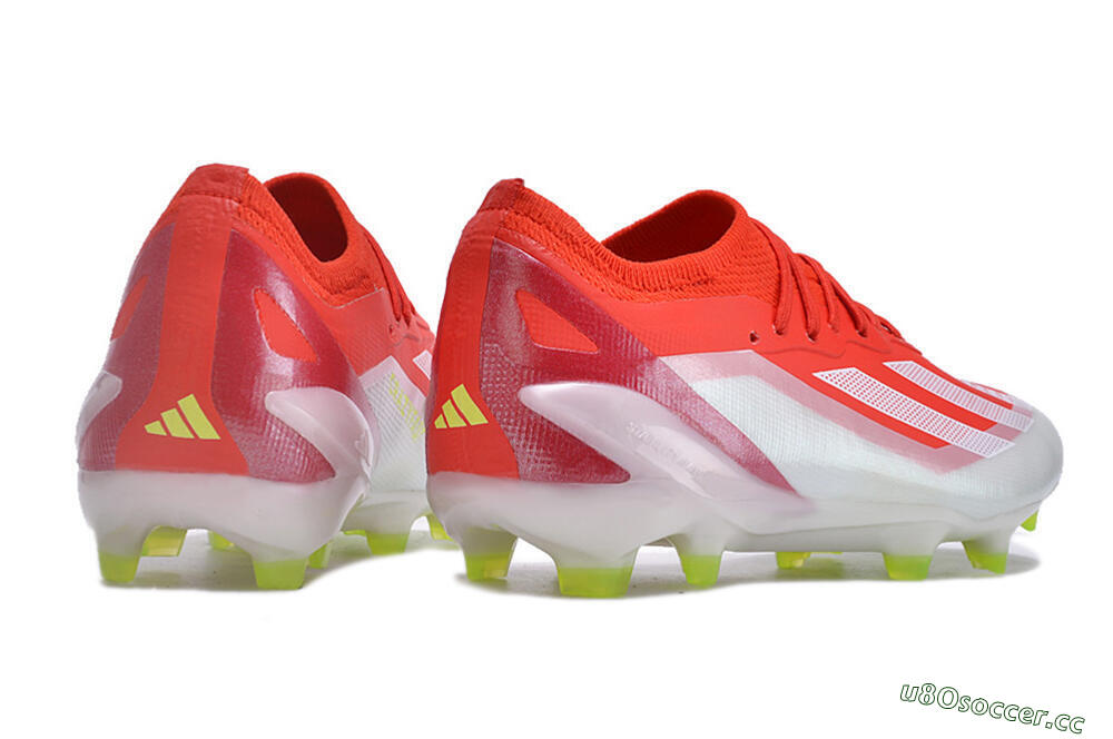 Men's Adidas X Crazyfast.1 FG Firm Ground Low-Tops Football Boots - Red/White/Yellow 6