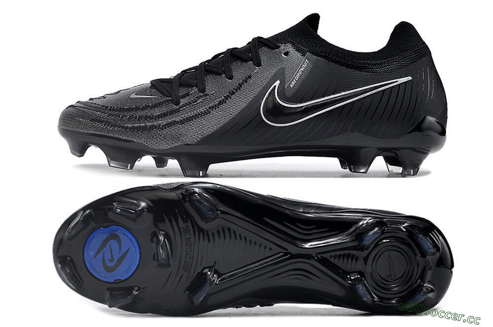 Men's Nike Phantom Luna Elite Low FG Firm Ground Low-Tops Football Boots - Grey/Black/White 1