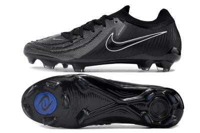 Men's Nike Phantom Luna Elite Low FG Firm Ground Low-Tops Football Boots - Grey/Black/White