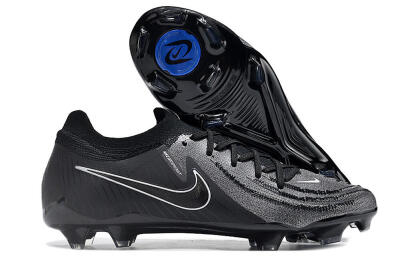 Men's Nike Phantom Luna Elite Low FG Firm Ground Low-Tops Football Boots - Grey/Black/White
