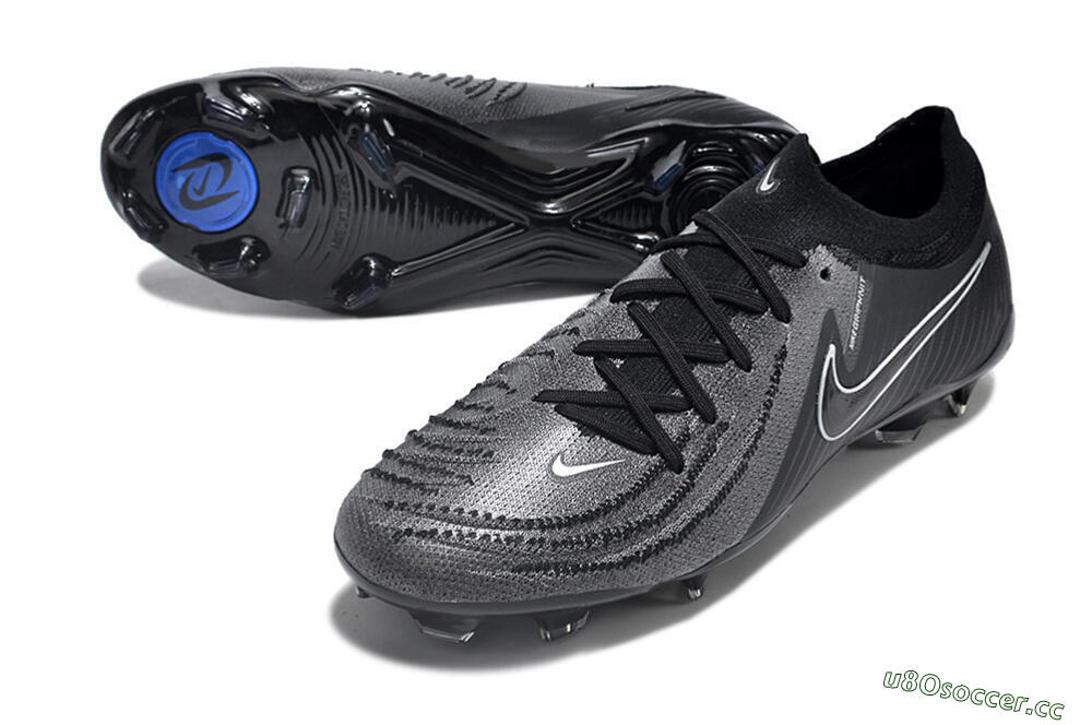 Men's Nike Phantom Luna Elite Low FG Firm Ground Low-Tops Football Boots - Grey/Black/White 3