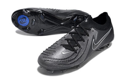 Men's Nike Phantom Luna Elite Low FG Firm Ground Low-Tops Football Boots - Grey/Black/White
