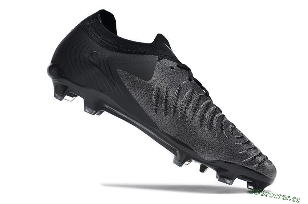 Men's Nike Phantom Luna Elite Low FG Firm Ground Low-Tops Football Boots - Grey/Black/White 4