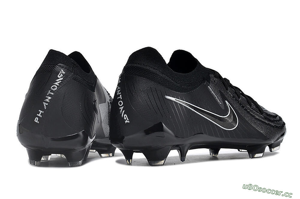 Men's Nike Phantom Luna Elite Low FG Firm Ground Low-Tops Football Boots - Grey/Black/White 6