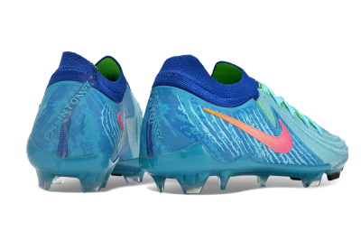 Men's Nike Phantom Luna Elite FG Firm Ground Low-Tops Football Boots - Green/Pink/Orange