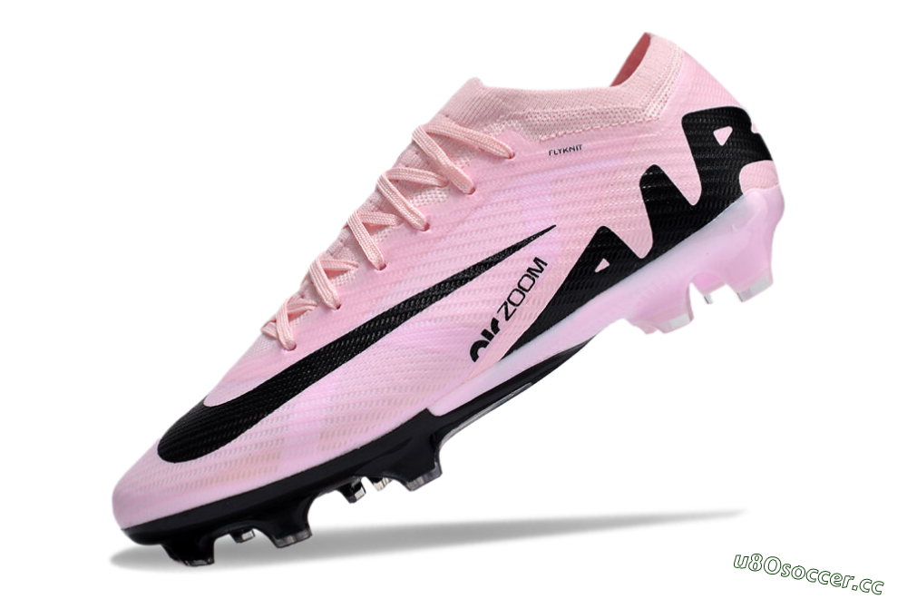 Men's Nike Air Zoom Mercurial Vapor 15 Elite FG Firm Ground Low-Tops Football Boots - Pink/Black 5