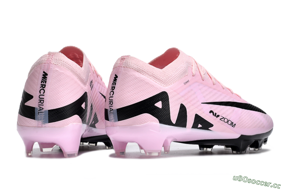 Men's Nike Air Zoom Mercurial Vapor 15 Elite FG Firm Ground Low-Tops Football Boots - Pink/Black 6