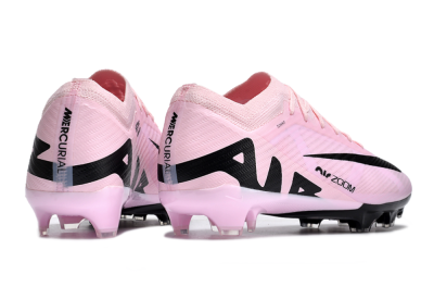 Men's Nike Air Zoom Mercurial Vapor 15 Elite FG Firm Ground Low-Tops Football Boots - Pink/Black
