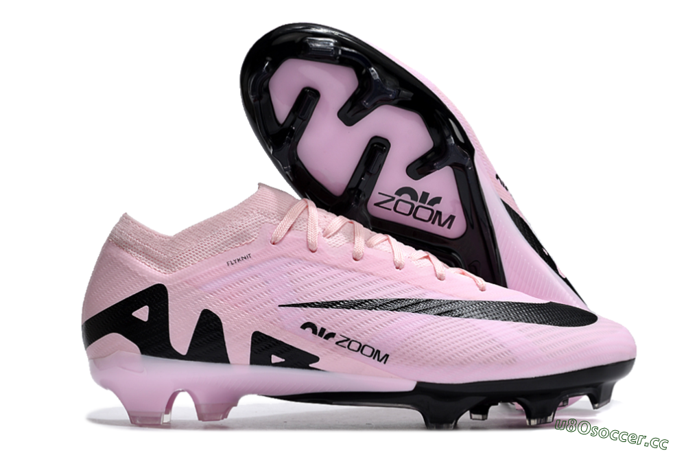 Men's Nike Air Zoom Mercurial Vapor 15 Elite FG Firm Ground Low-Tops Football Boots - Pink/Black 2