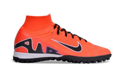 Unisex Nike Air Zoom Mercurial Superfly 9 Elite TF Artificial Turf High-Tops Football Shoes - Red/Purple/Black