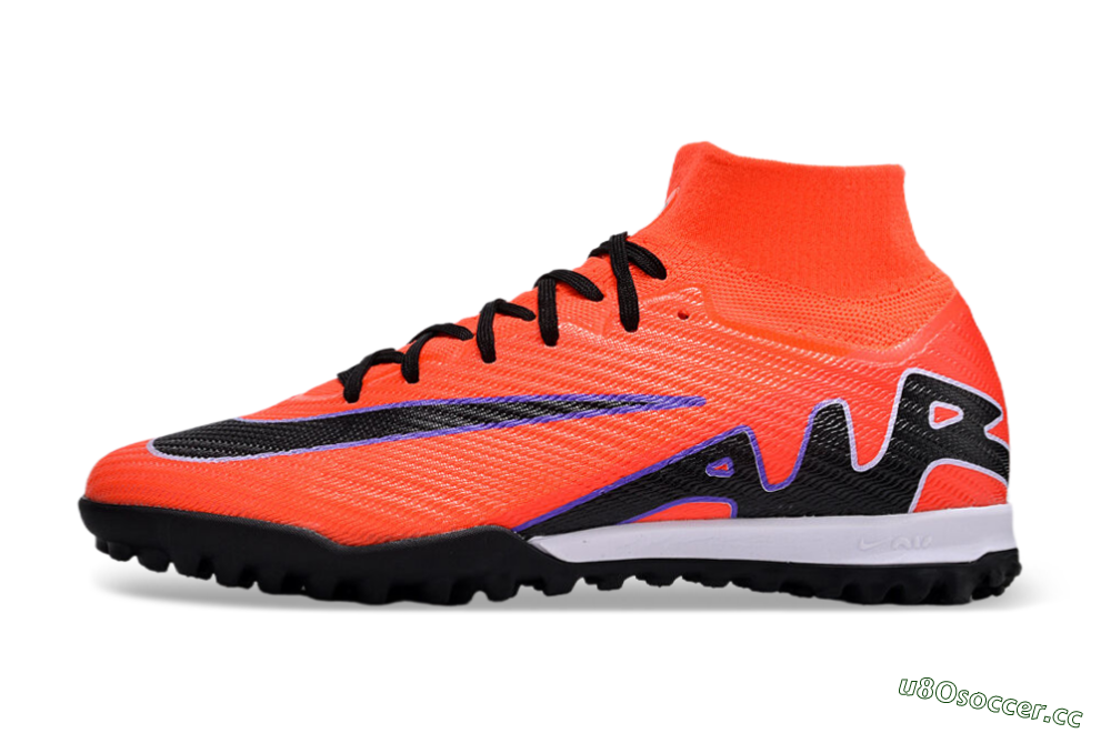 Unisex Nike Air Zoom Mercurial Superfly 9 Elite TF Artificial Turf High-Tops Football Shoes - Red/Purple/Black 0