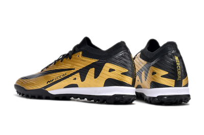 Unisex Nike Air Zoom Mercurial Vapor 15 Elite TF Artificial Turf Low-Tops Football Shoes - Gold/Black/White