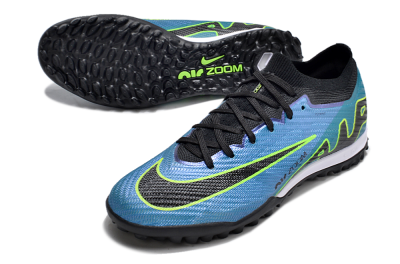 Unisex Nike Air Zoom Mercurial Vapor 15 Elite TF Artificial Turf Low-Tops Football Shoes - Blue/Yellow/Black