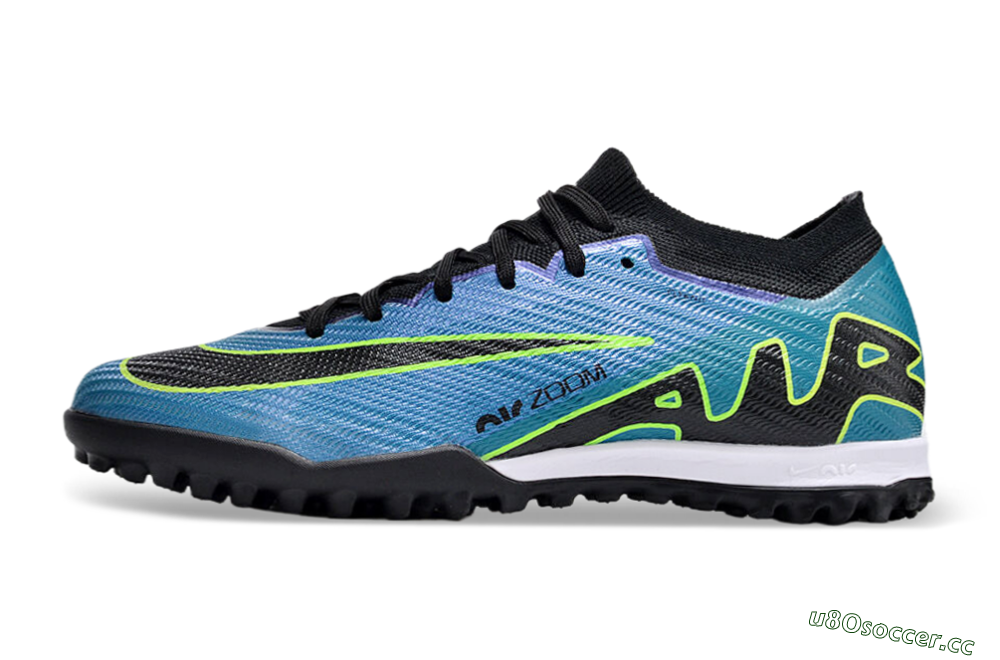 Unisex Nike Air Zoom Mercurial Vapor 15 Elite TF Artificial Turf Low-Tops Football Shoes - Blue/Yellow/Black 0
