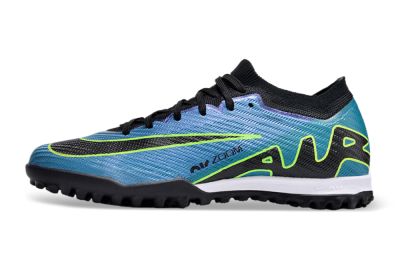 Unisex Nike Air Zoom Mercurial Vapor 15 Elite TF Artificial Turf Low-Tops Football Shoes - Blue/Yellow/Black