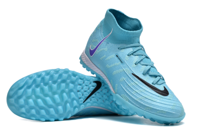 Unisex Nike Phantom Luna 2 Elite TF Artificial Turf High-Tops Football Shoes - Jade/Purple/Black/White