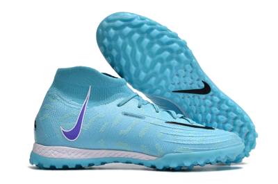 Unisex Nike Phantom Luna 2 Elite TF Artificial Turf High-Tops Football Shoes - Jade/Purple/Black/White